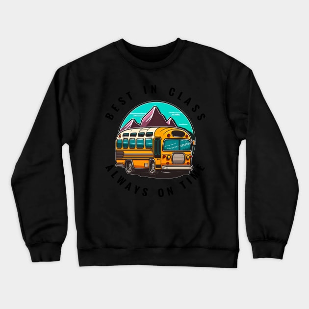 Best in class, school bus Crewneck Sweatshirt by Stickandteach